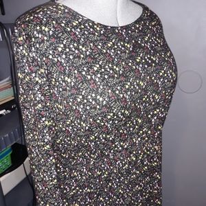 Black Pink Yellow Floral Dress Tunic